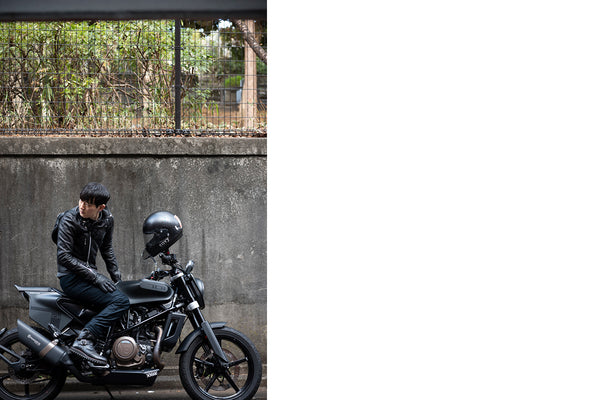 Cuir moto vintage ROARS 06 noir