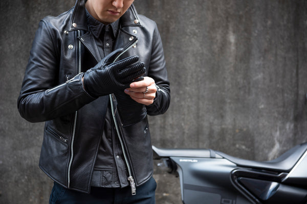 Cuir moto vintage ROARS 06 noir