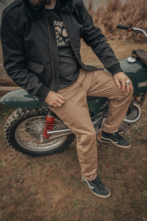 Pantalon moto Service pant Beige