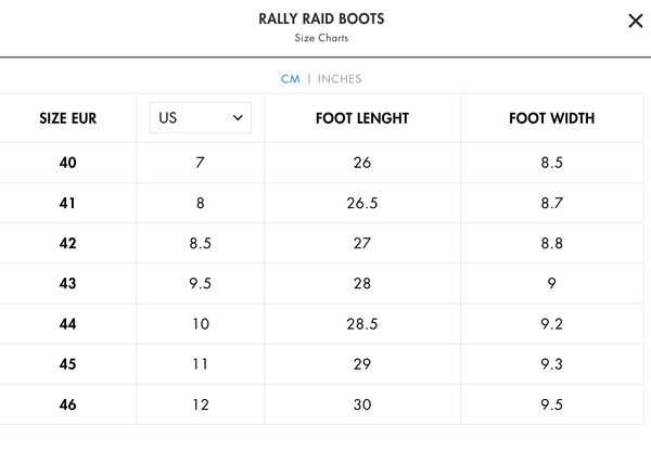 Bottes Rally Raid - CE
