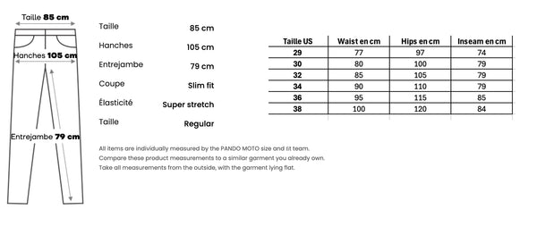 ARNIE Jean moto Armalith - AAA