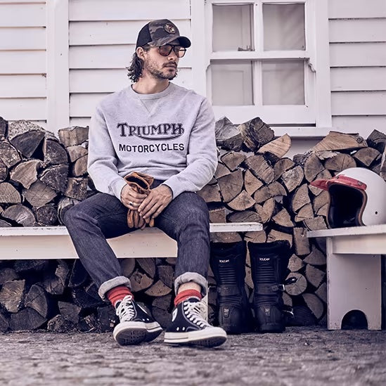 Sweat Radial Gris chiné
