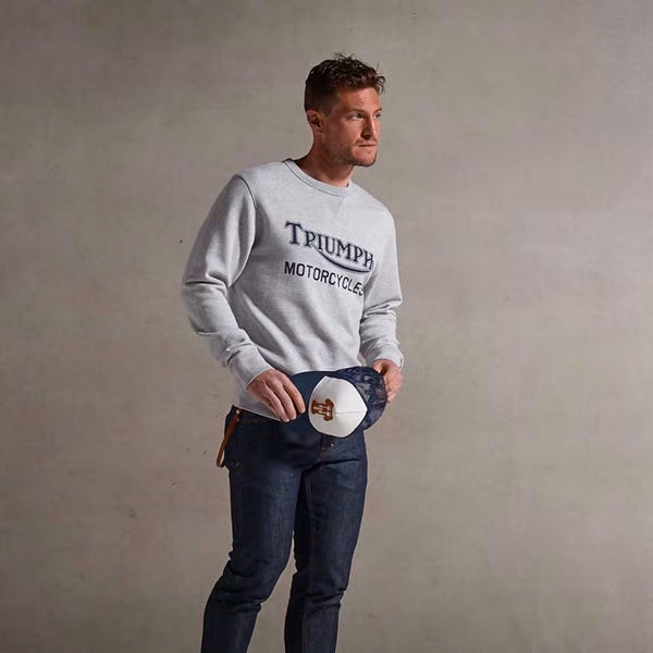 Triumph Sweat Radial Gris chiné