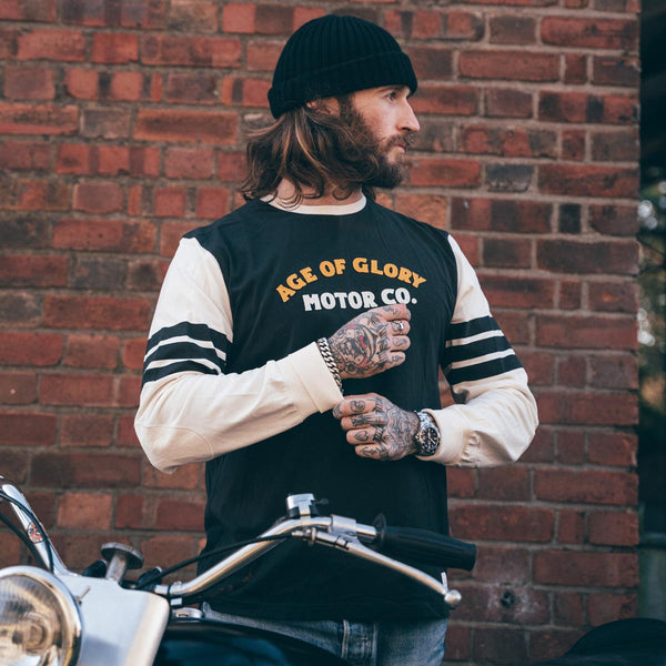 Tee-shirt ML Authentic Black Ecru