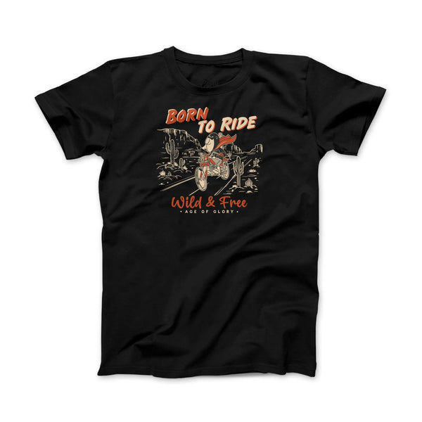 Tee-shirt Born To Ride Noir