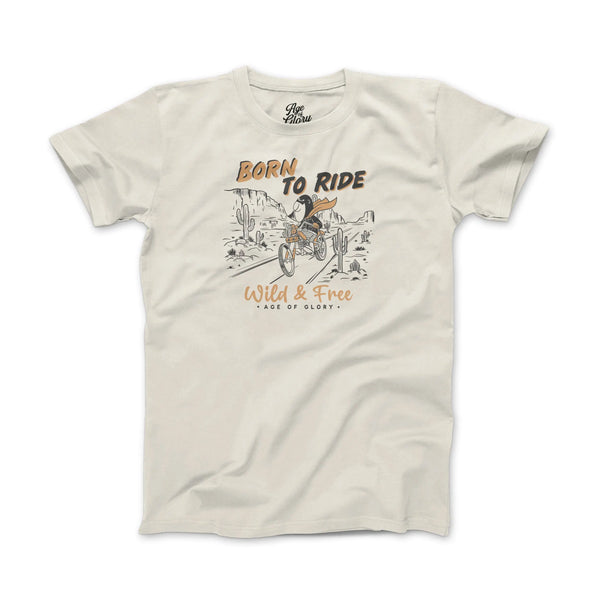 Tee-shirt Born To Ride Ecru