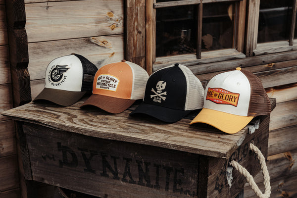 Casquette Trucker Buddy orange / marron / ecru