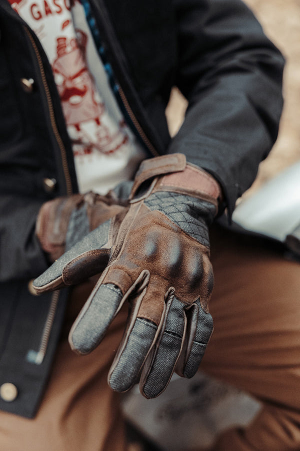 Gants CE Shifter Brown / Denim