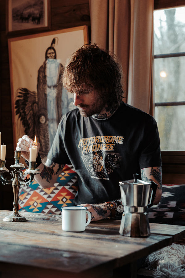 Tee-shirt Motordrome Washed Black