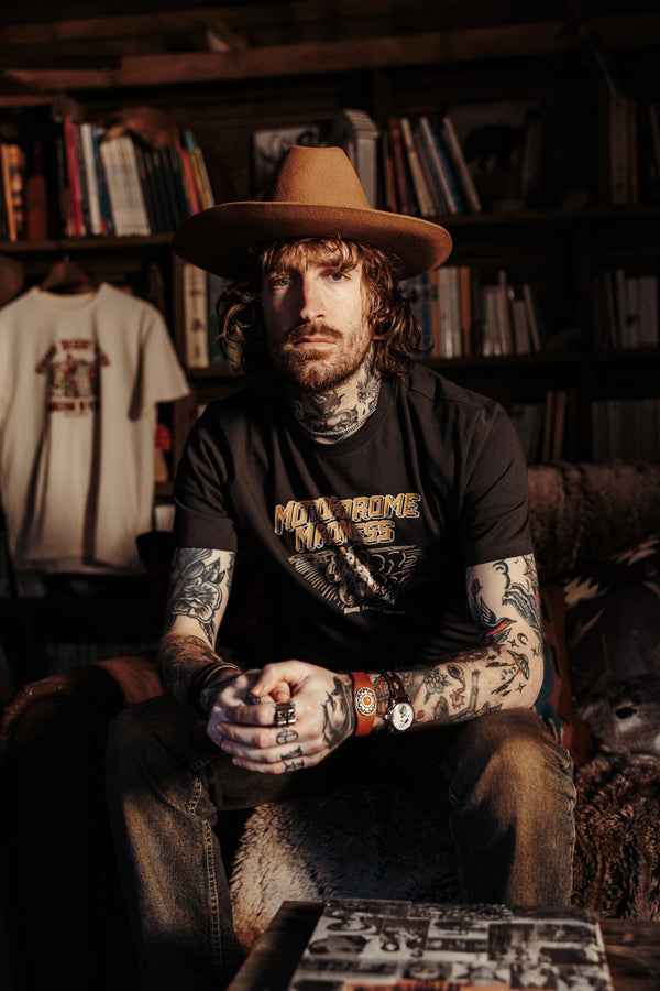 Tee-shirt Motordrome Washed Black