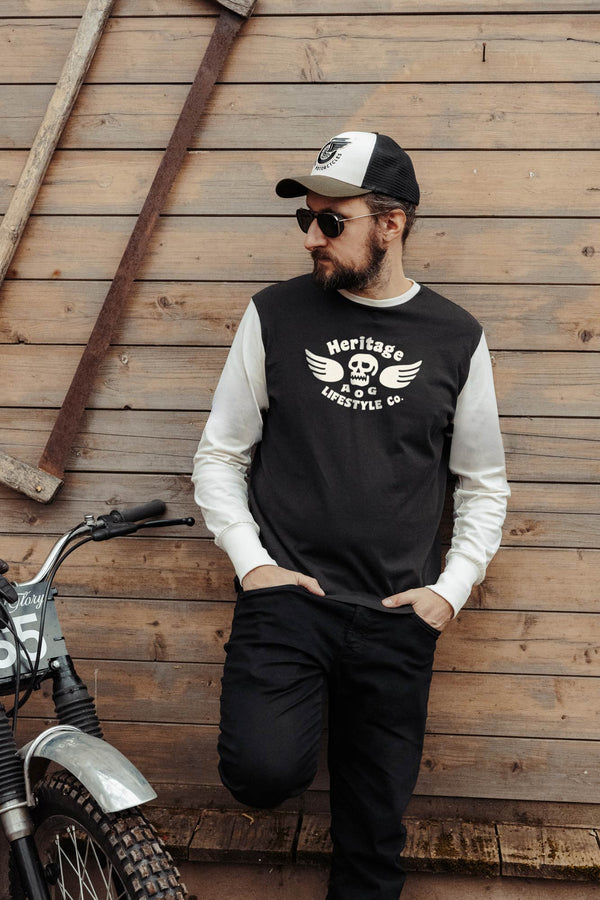 Tee-shirt ML Genuine Noir - Ecru