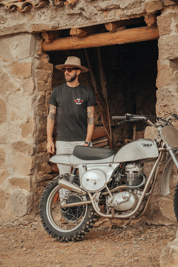 Tee-shirt Genuine Noir - Ecru