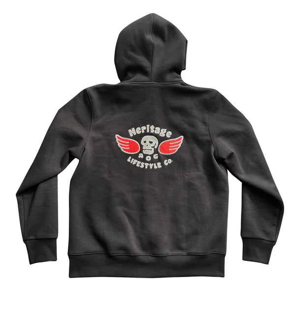 Sweat Capuche zippé Genuine noir