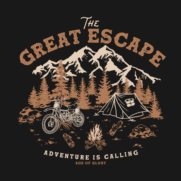 Tee-shirt Great Escape Washed Black