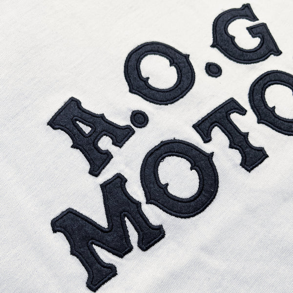 AOG Motor Tee Noir Ecru
