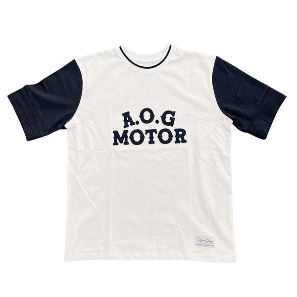 AOG Motor Tee Noir Ecru