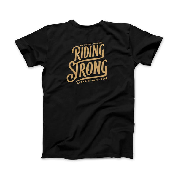 Tee-shirt Riding Strong Noir