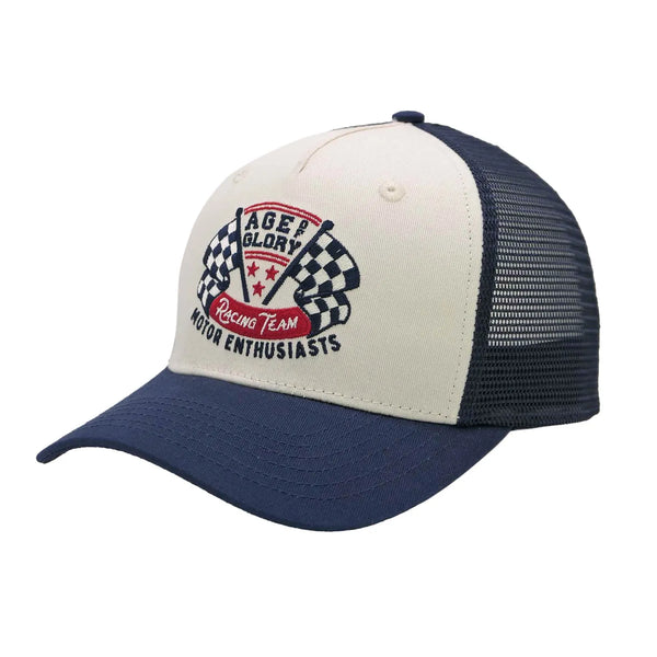 Casquette Trucker Team Ecru / Navy