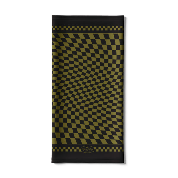 Tour de cou Twisted checkers Black / Army