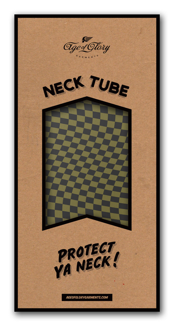 Tour de cou Twisted checkers Black / Army
