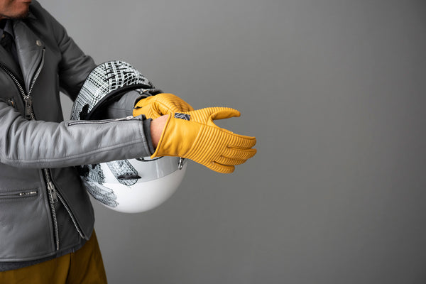 Gants Leather Yellow