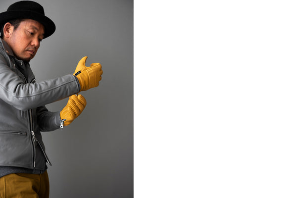 Gants Leather Yellow