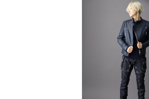 Blouson Padded Rider Dark Blue