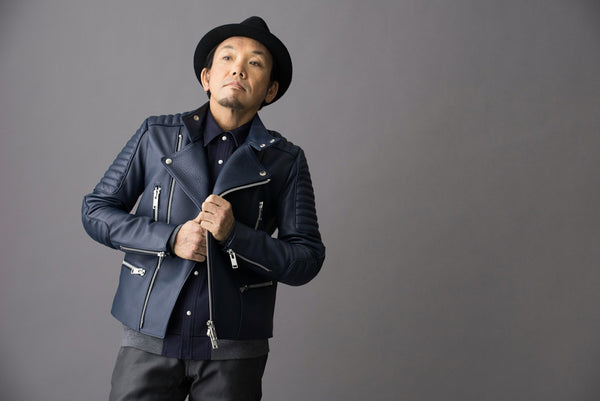 Blouson Padded Rider Dark Blue