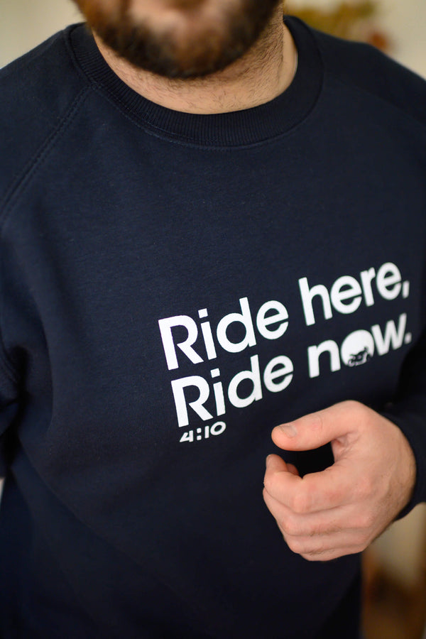 Sweat "Ride Here, Ride Now" Bleu nuit