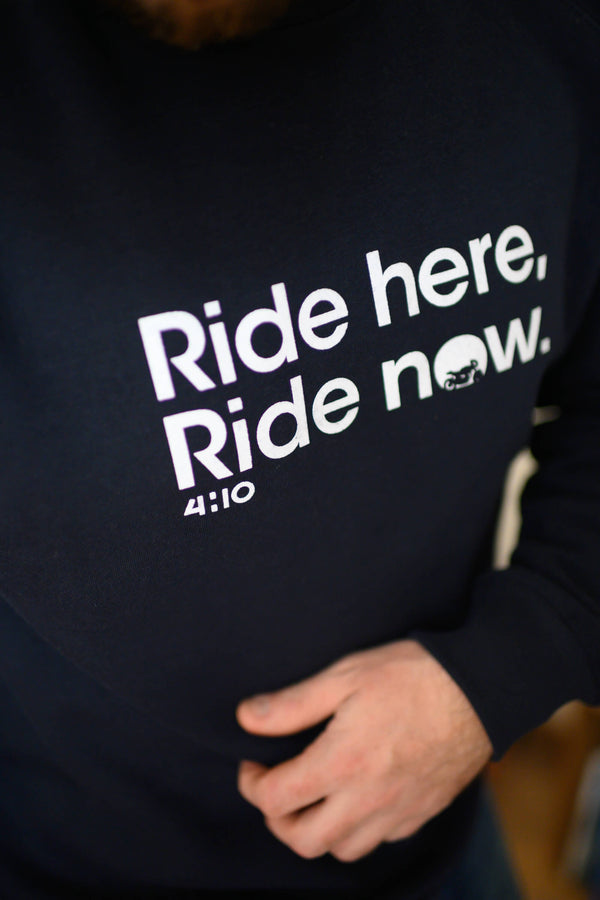 Sweat "Ride Here, Ride Now" Bleu nuit