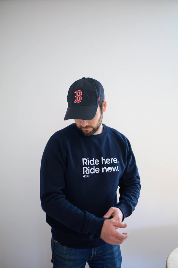 Sweat "Ride Here, Ride Now" Bleu nuit