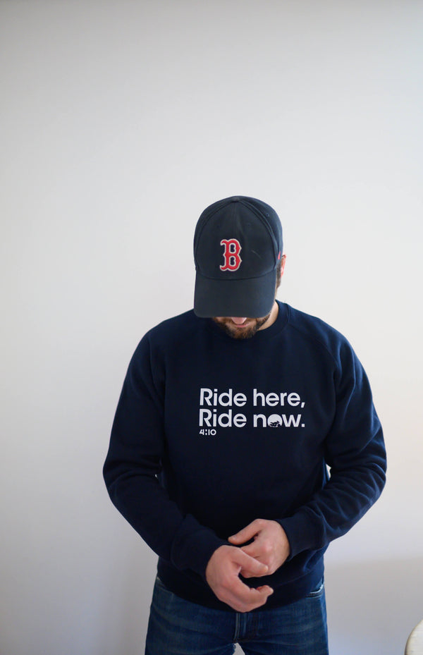 Sweat "Ride Here, Ride Now" Bleu nuit