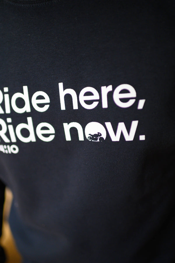 Sweat "Ride Here, Ride Now" Bleu nuit
