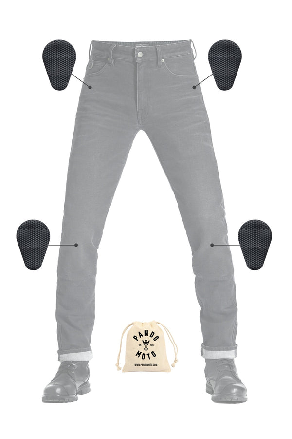 BOSS DYN 01 - Pantalon moto couple slim homologuée AAA