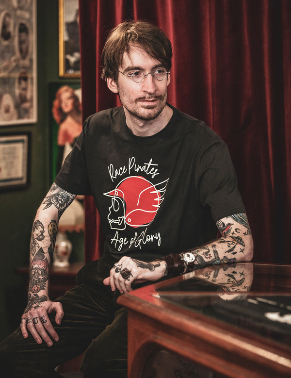 Tee-shirt Race Pirates Washed Black