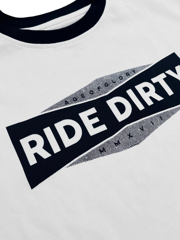 Dirty Checkers LS Tee Blanc Noir