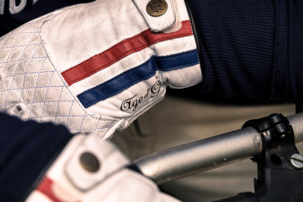 Miles Gloves Blanc Rouge Bleu