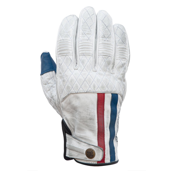 Miles Gloves Blanc Rouge Bleu