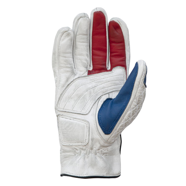 Miles Gloves Blanc Rouge Bleu