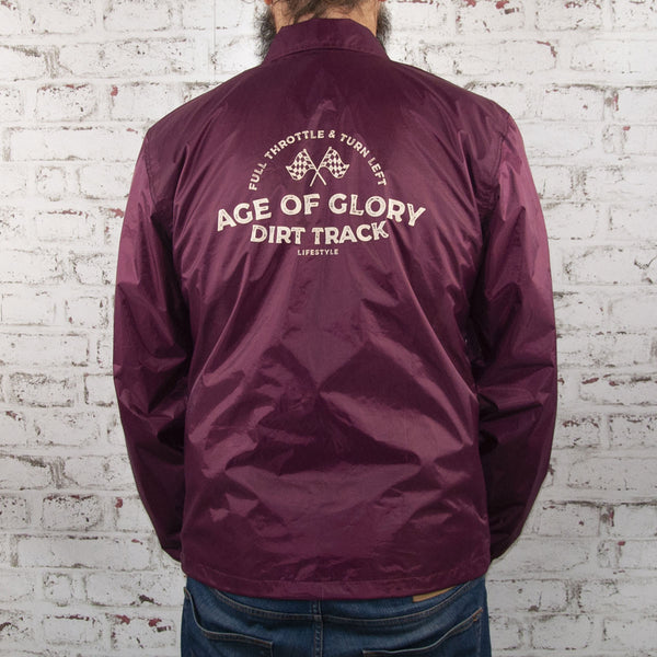Roadie Coach Jacket Burgundy