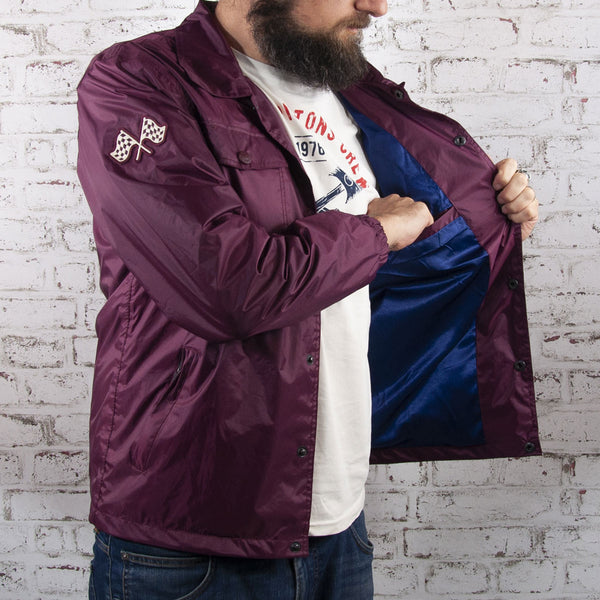 Roadie Coach Jacket Burgundy