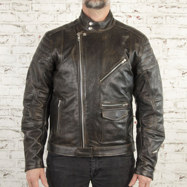 Blouson cuir moto Rocker Black used