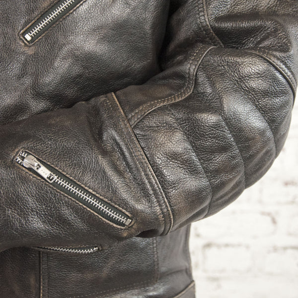 Blouson cuir moto Rocker Black used