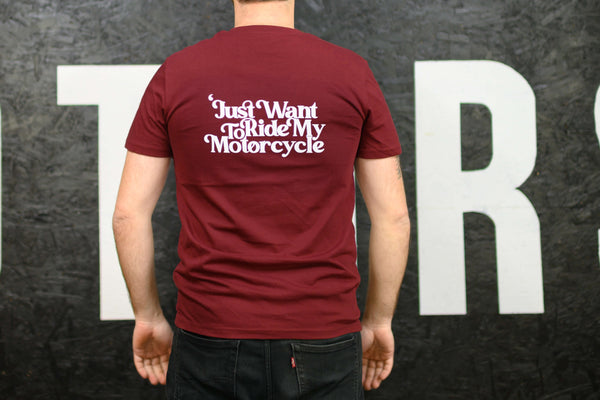Tee 4h10 "Just Want to Ride"