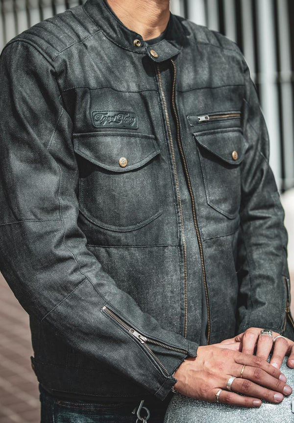 Veste Worker CE Coated Denim Raw