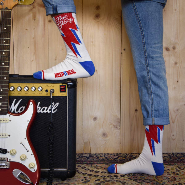 Chaussettes Bolt Red Blue Off-White
