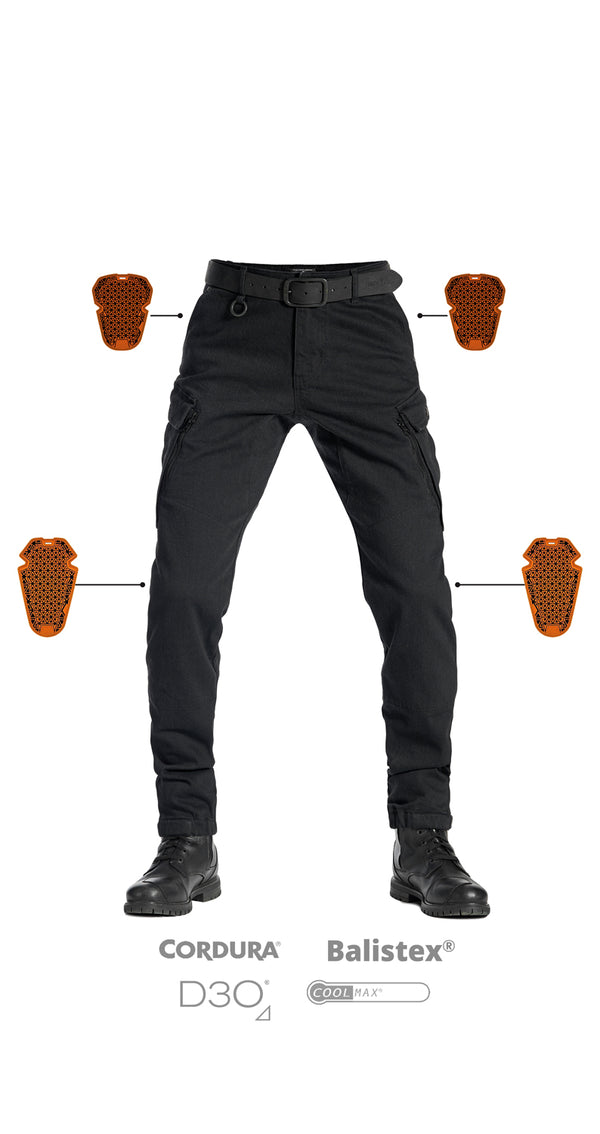 Pantalon Cargo MARK Black - Homologué AAA