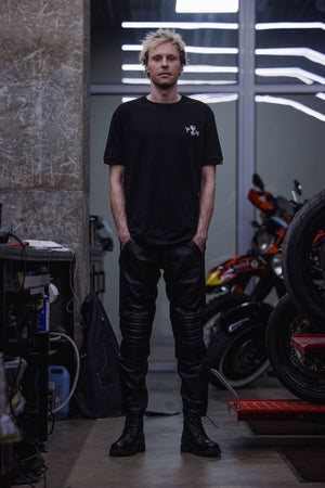 KATANA - Pantalon moto cuir