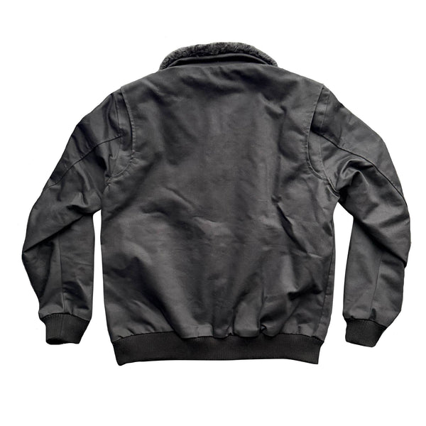 Blouson moto Cockpit en toile noir