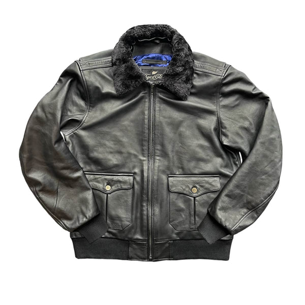 Blouson cuir moto Cockpit noir